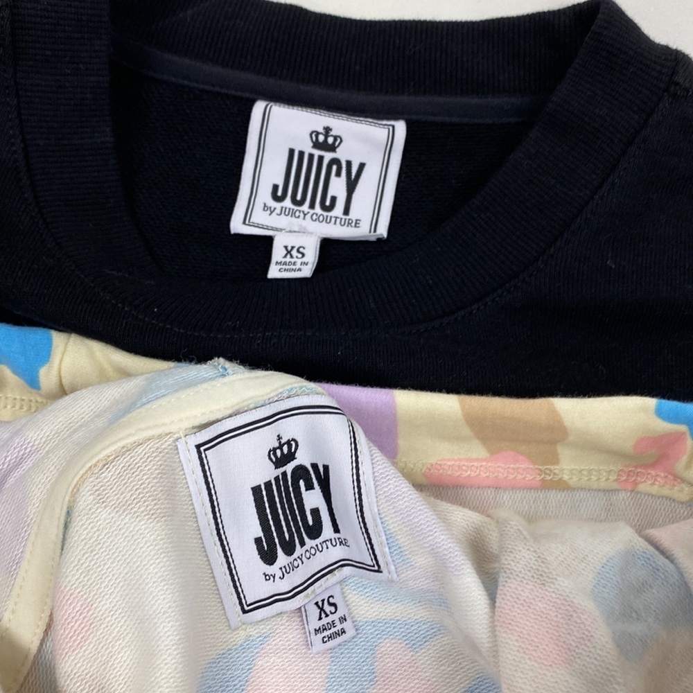 Bundle of 2 juicy by juicy couture pullover sweatshirts size XS new - Picture 5 of 7